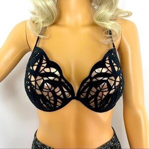 Shade & Shore Black & Gold Bikini Top – Size 36C